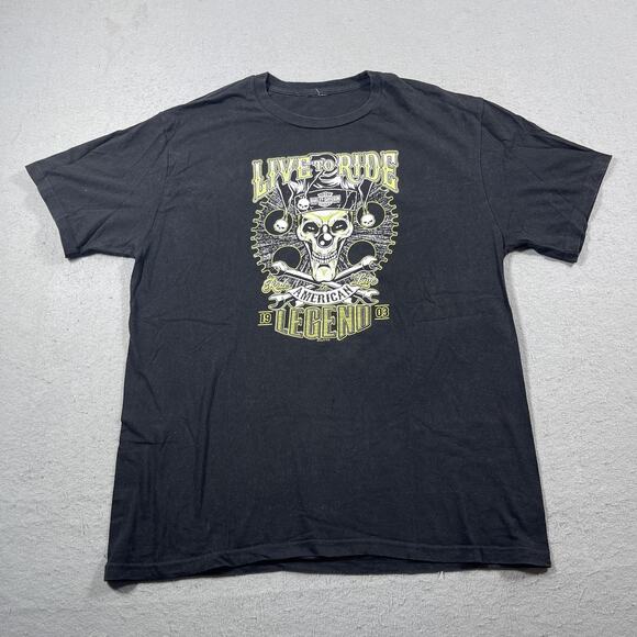 Harley-Davidson Shirt Mens Extra Large Live to Ride American‎ Legend Skull 2019 - Picture 1 of 10